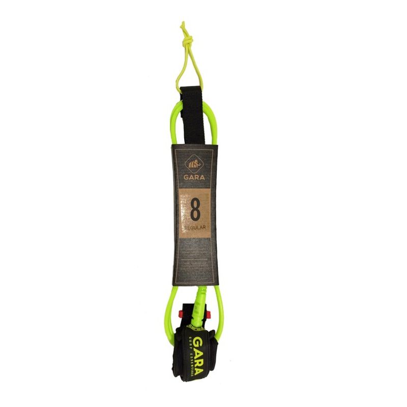 Gara 8ft 7mm regular leash Lemon